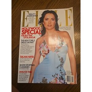 2002 NOVEMBER‎ ELLE MAGAZINE - SALMA HAYEK FRONT FASHION COVER